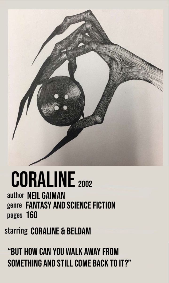 Coraline by Neil Gaiman – Fantasy for Kids and Adults | Dark Fairytale