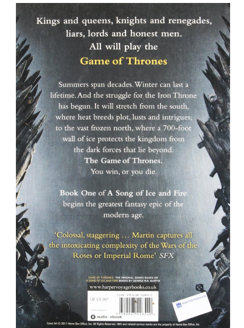 A Game of Thrones: Epic Fantasy Novel by George R. R. Martin