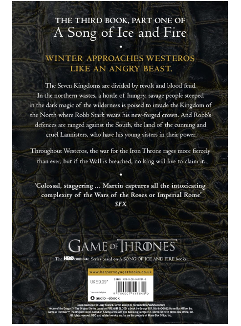 A Storm of Swords Part 1 | Game of Thrones Fantasy Book 3