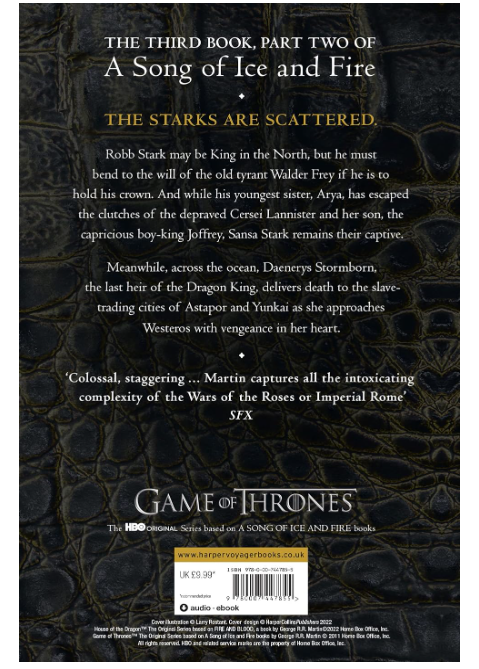 A Storm of Swords Part 2 | Dark Fantasy Novel by George R. R. Martin