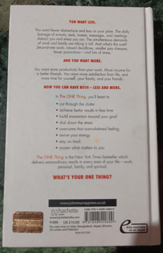 The One Thing – Focus for Success by Gary Keller