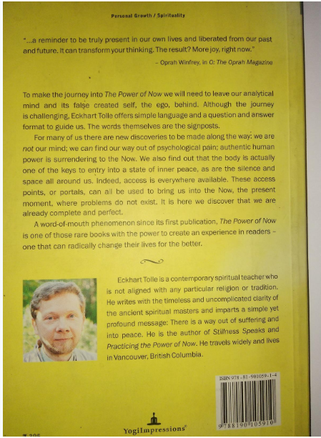 The Power of Now – Live in the Moment by Eckhart Tolle
